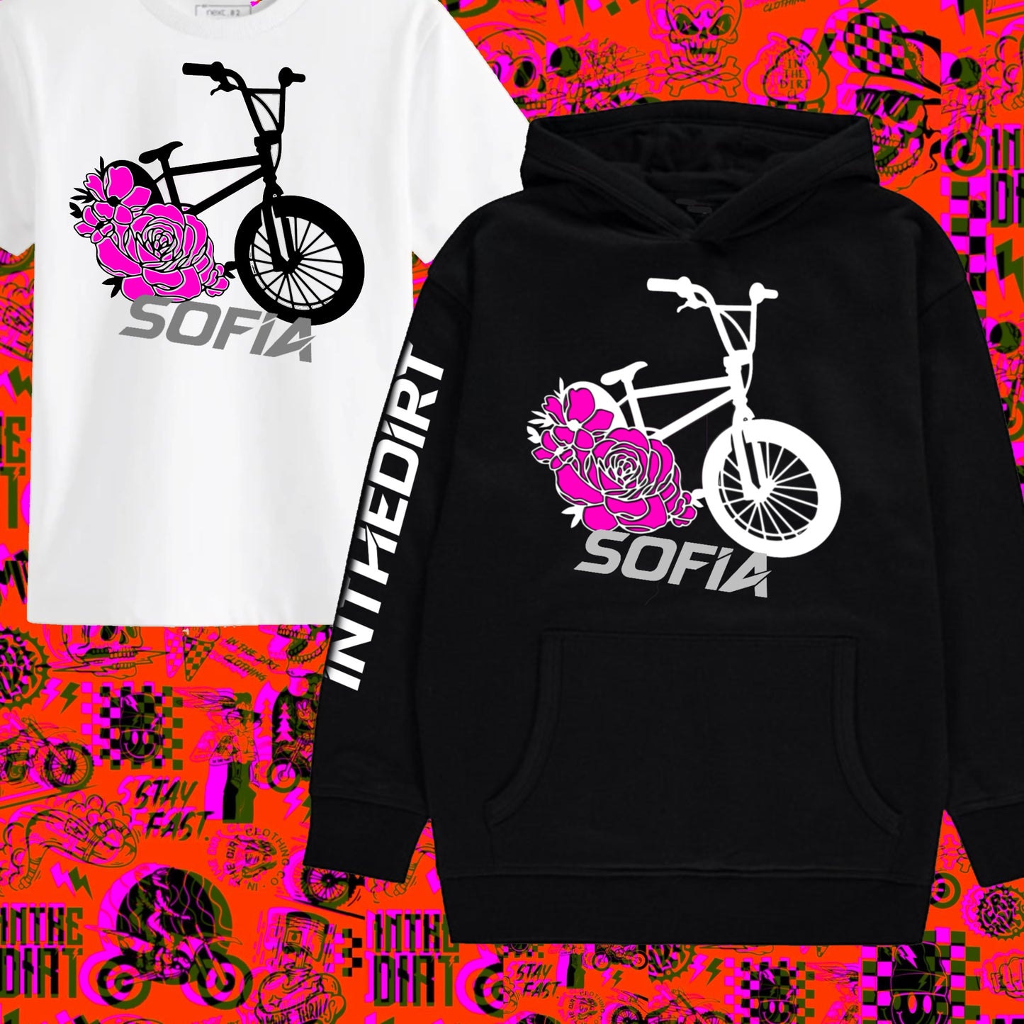 Floral bmx print
