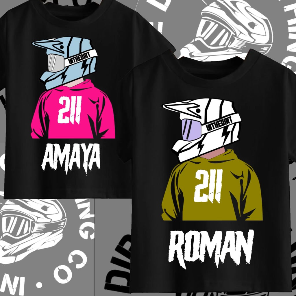 Custom hooded rider print