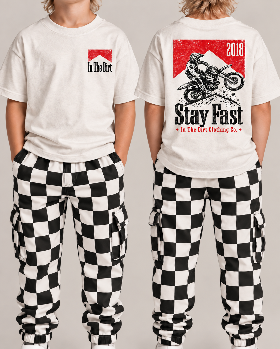 Stay fast heritage tee kids