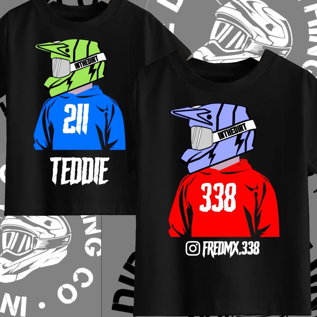 Custom hooded rider print