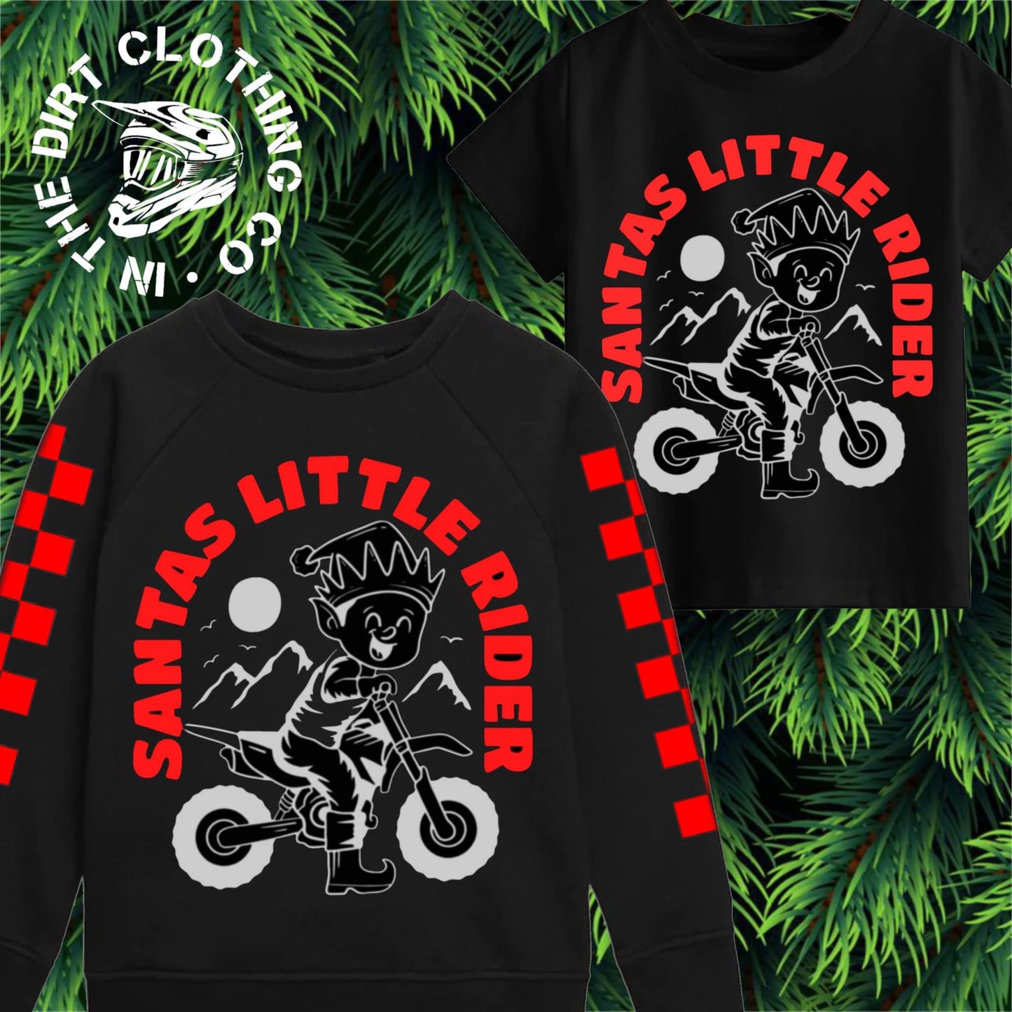 Santa’s little rider print