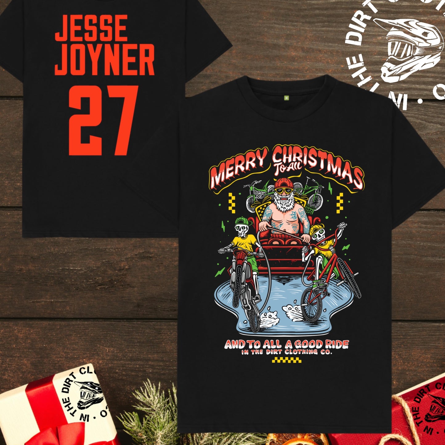 Shreddin’ Santa Christmas print