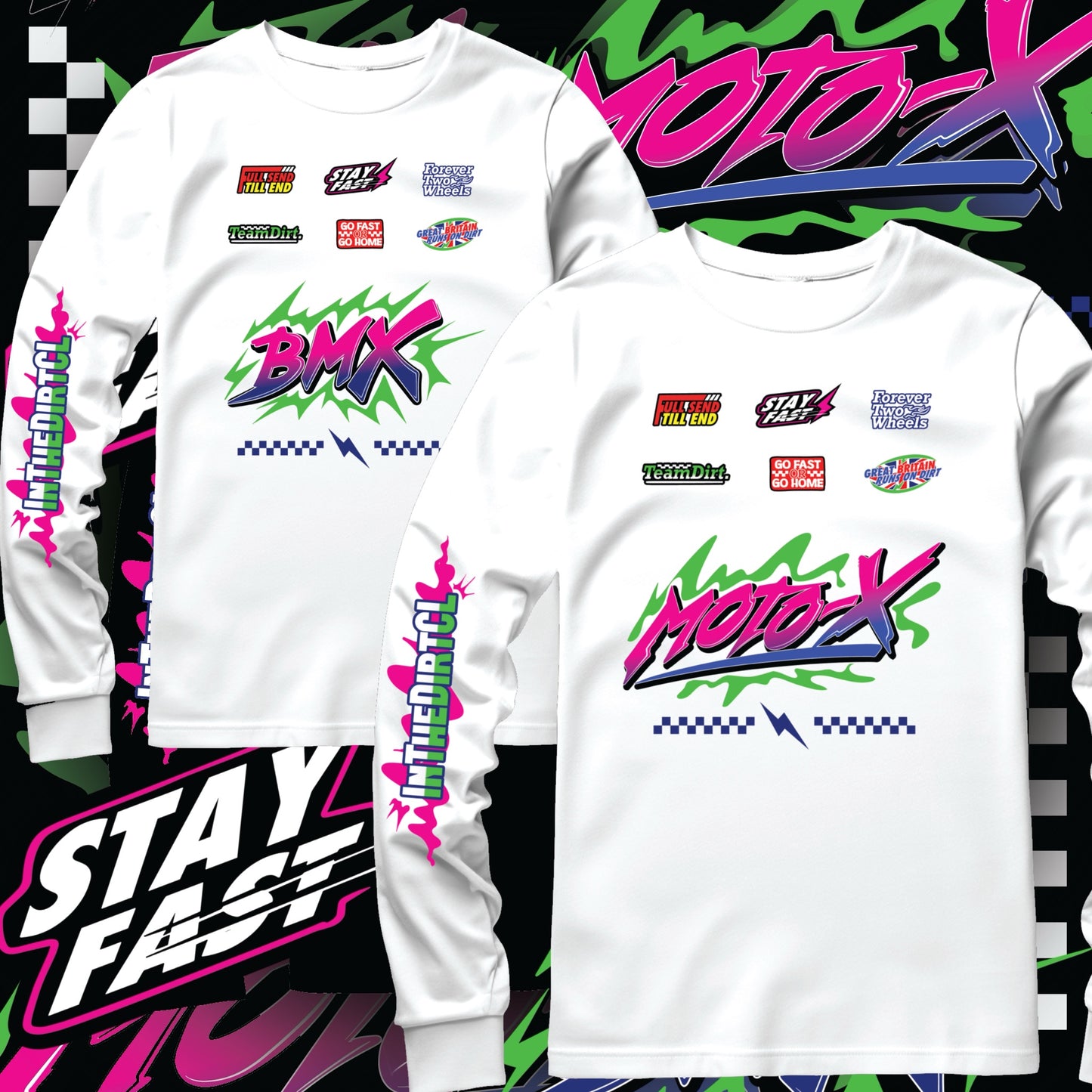 Retro rides 90s logo tee