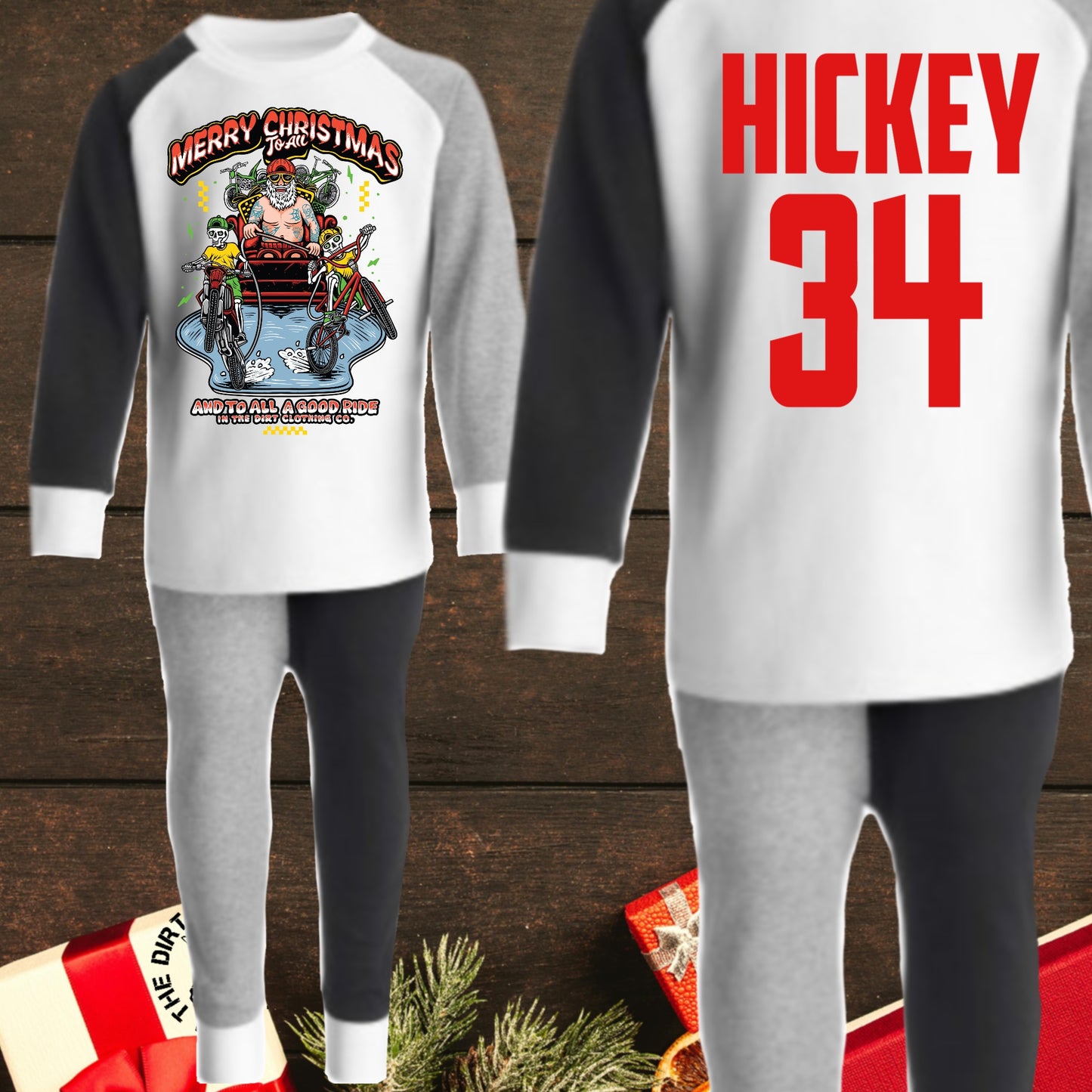 Shreddin Santa pyjamas