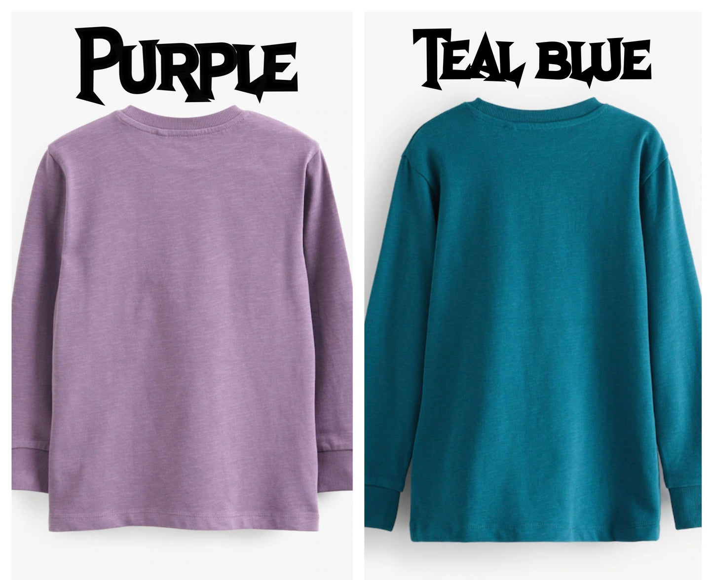 Long sleeved T-shirt - any design - any colour
