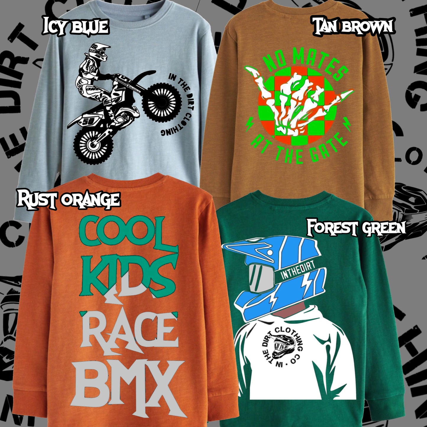 Long sleeved T-shirt - any design - any colour