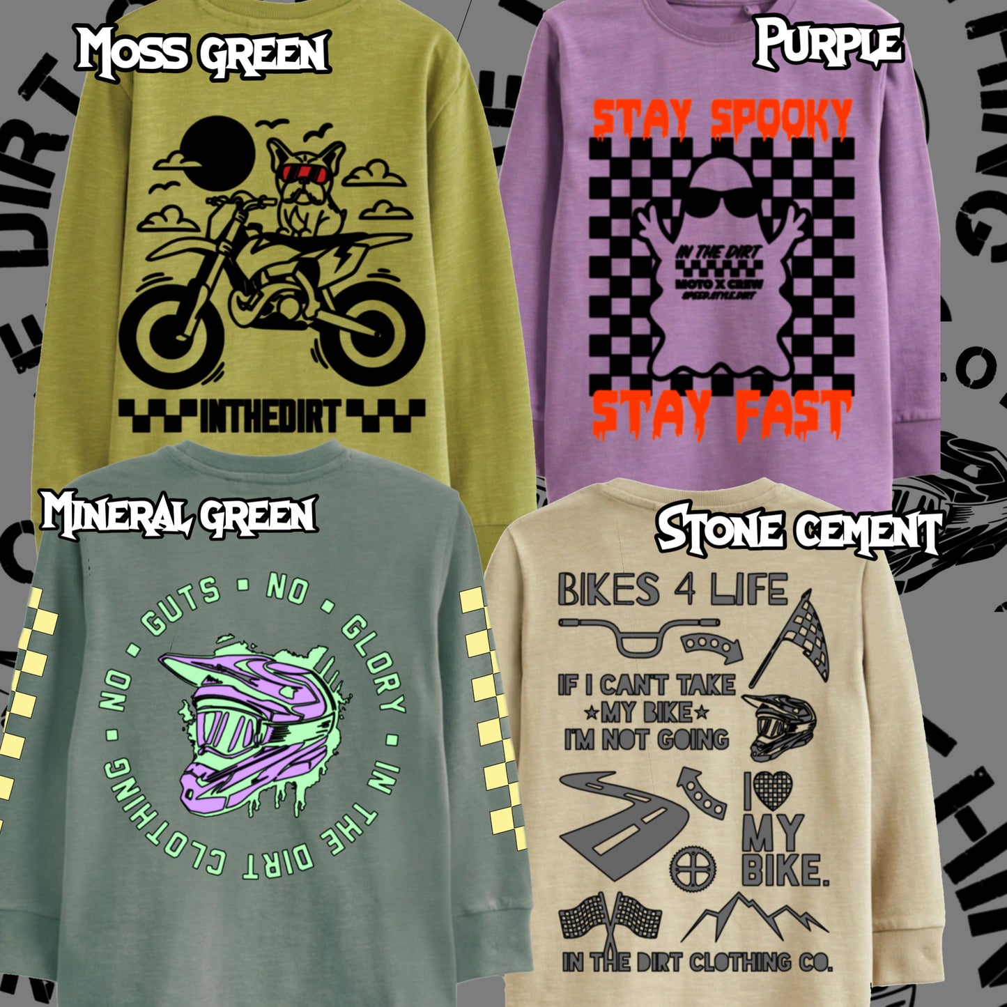 Long sleeved T-shirt - any design - any colour