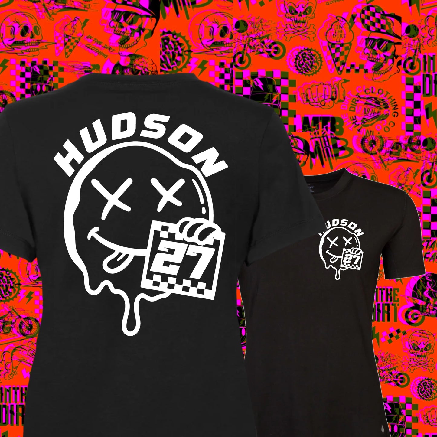 Custom drippy smiler tee