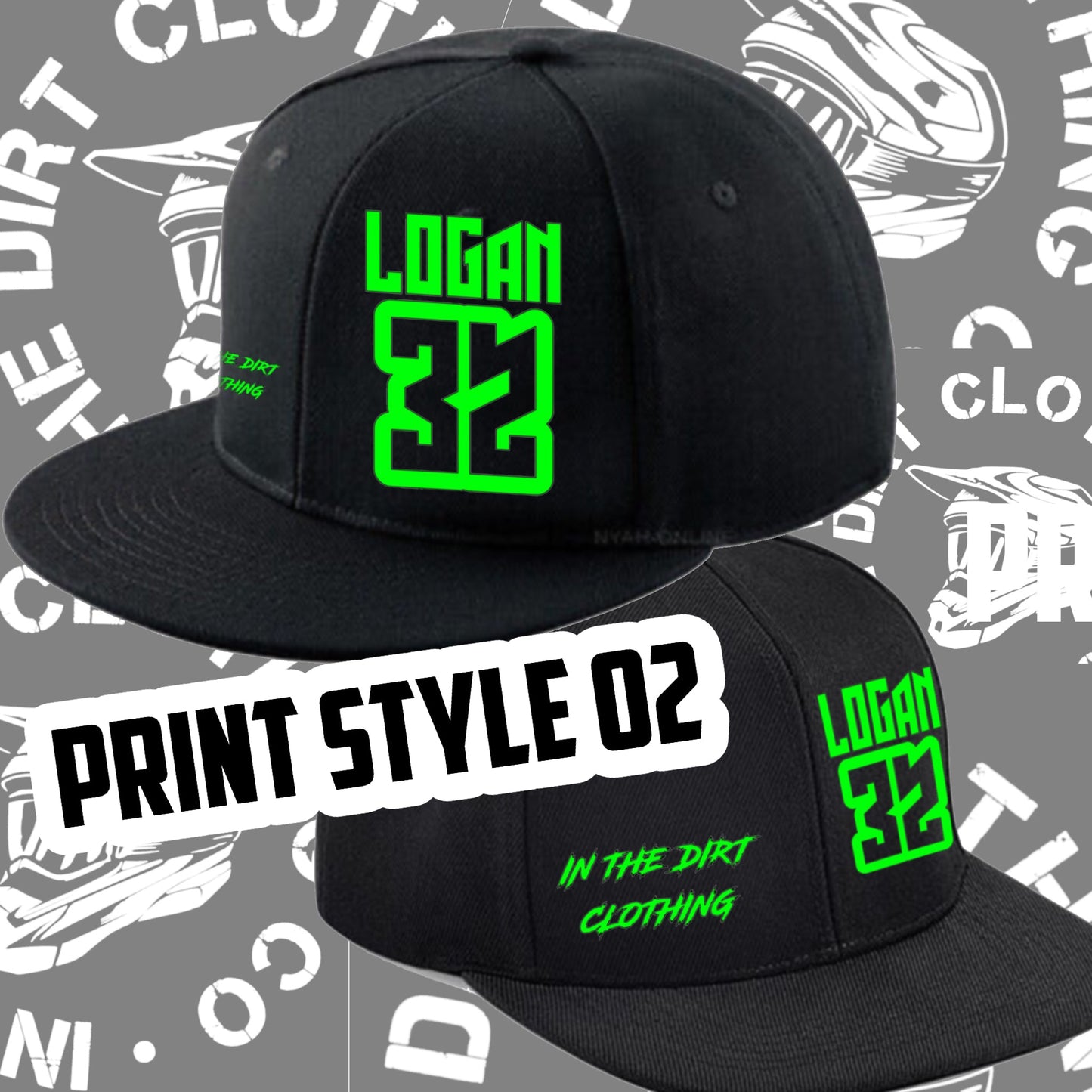 All black snap back hat ADULTS