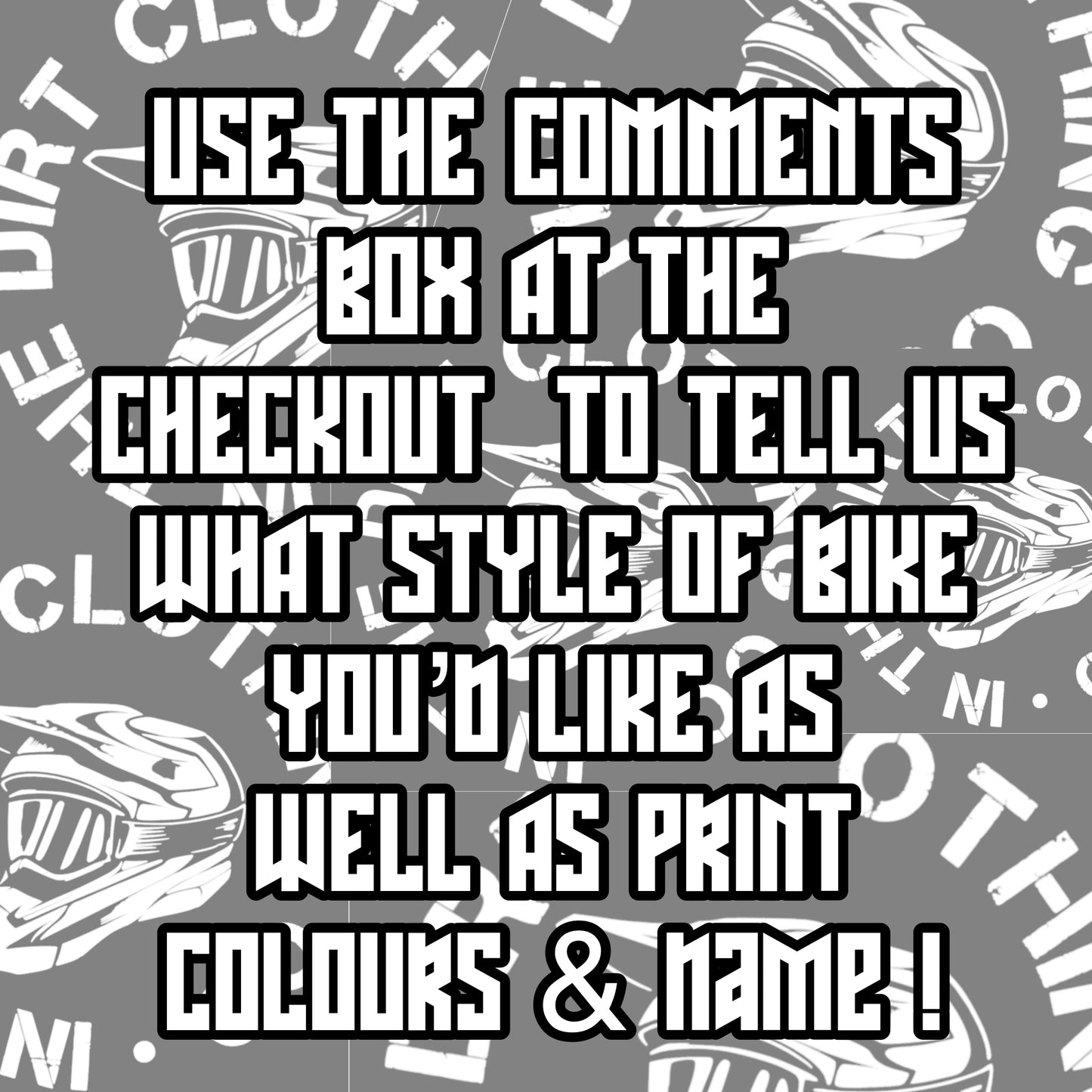 Custom bike print (change the bike)