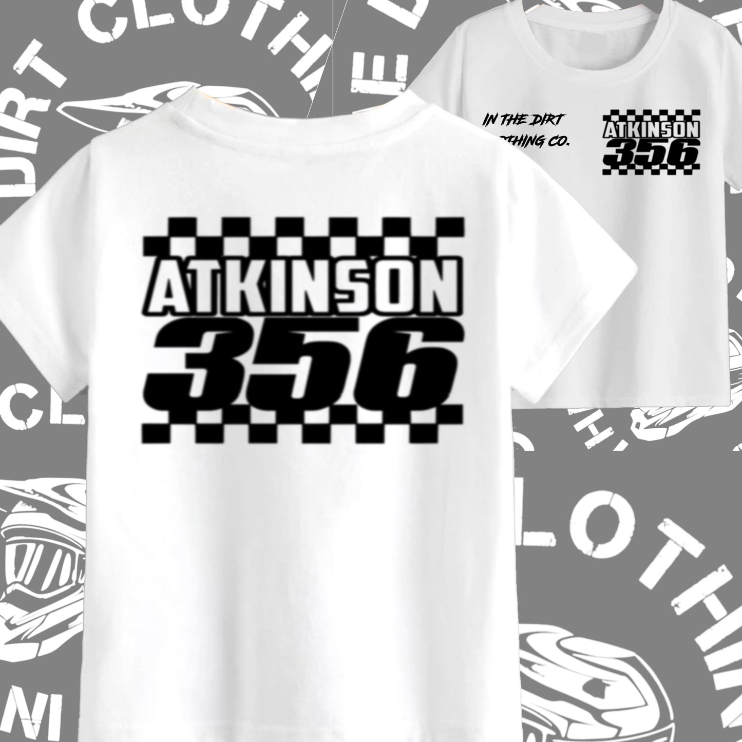 Check name and number custom tee