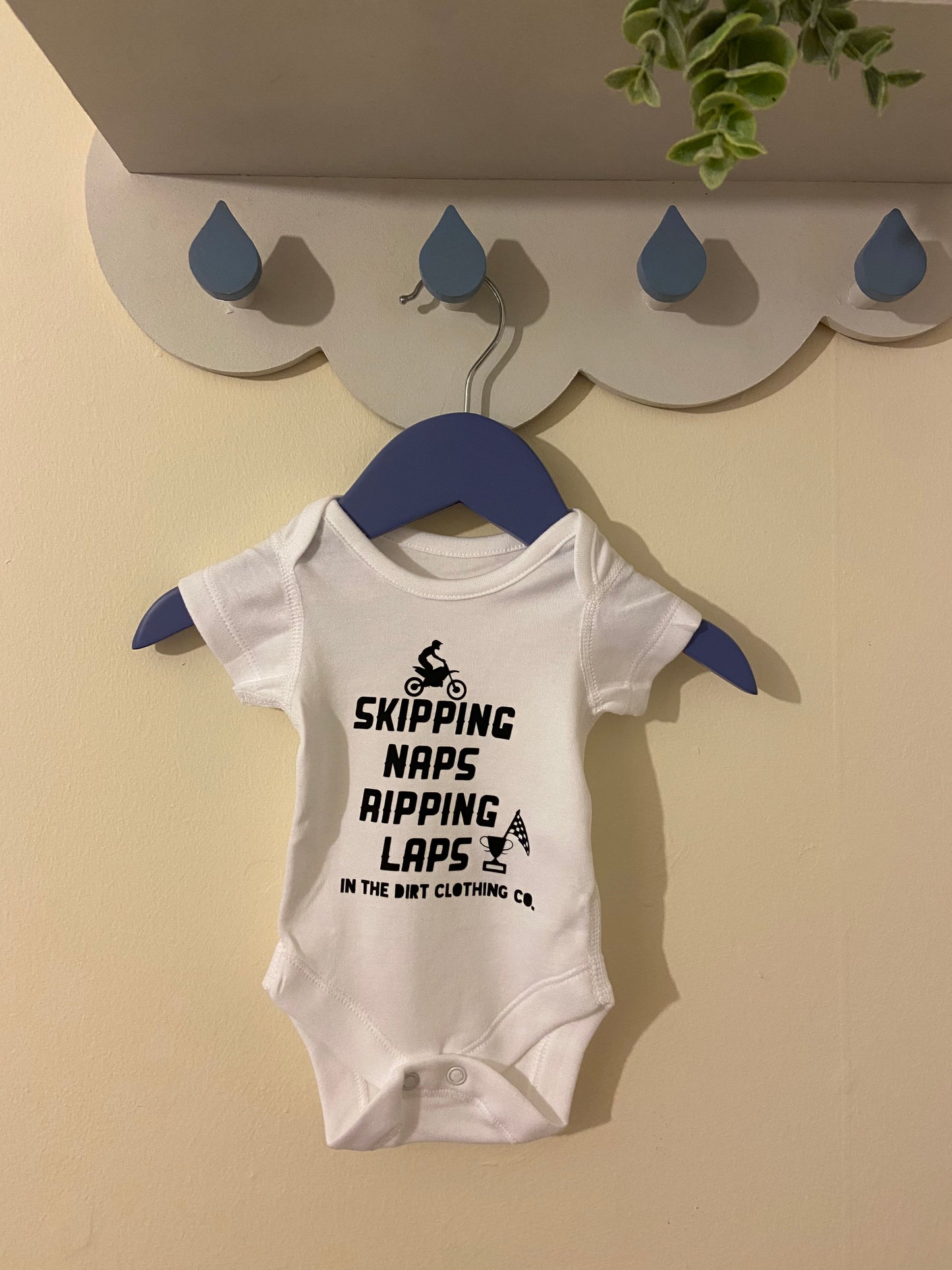 motocross baby vest - Skipping naps ripping laps