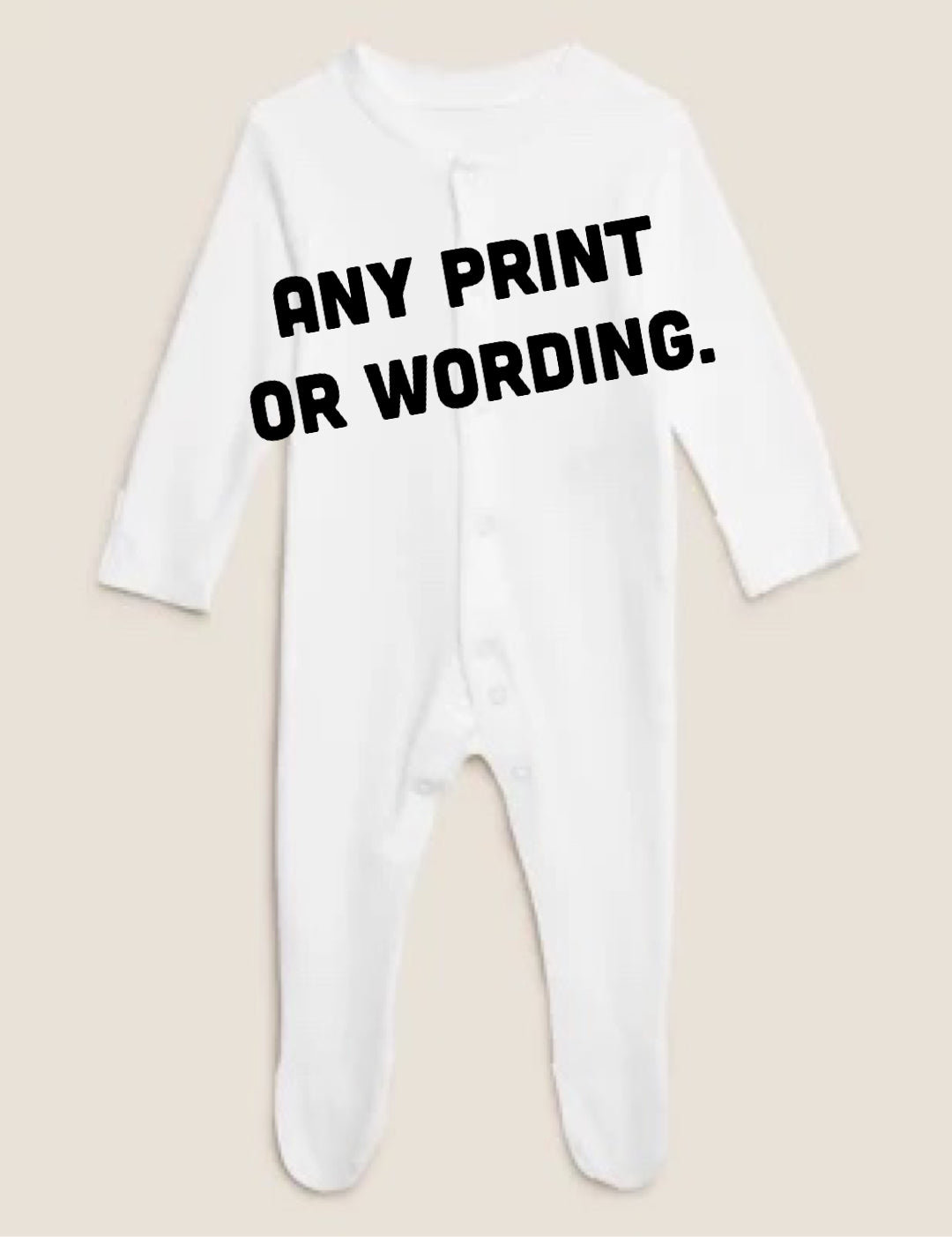 Any print babygrow (read description).