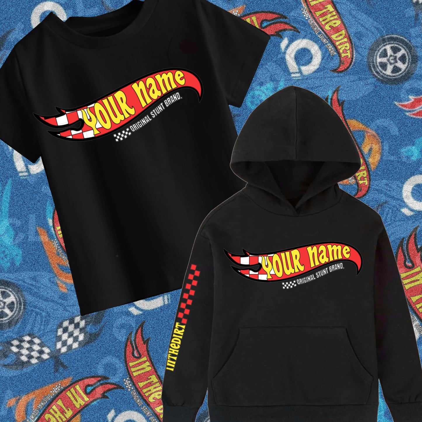 Hot wheels print - with or without personalisation