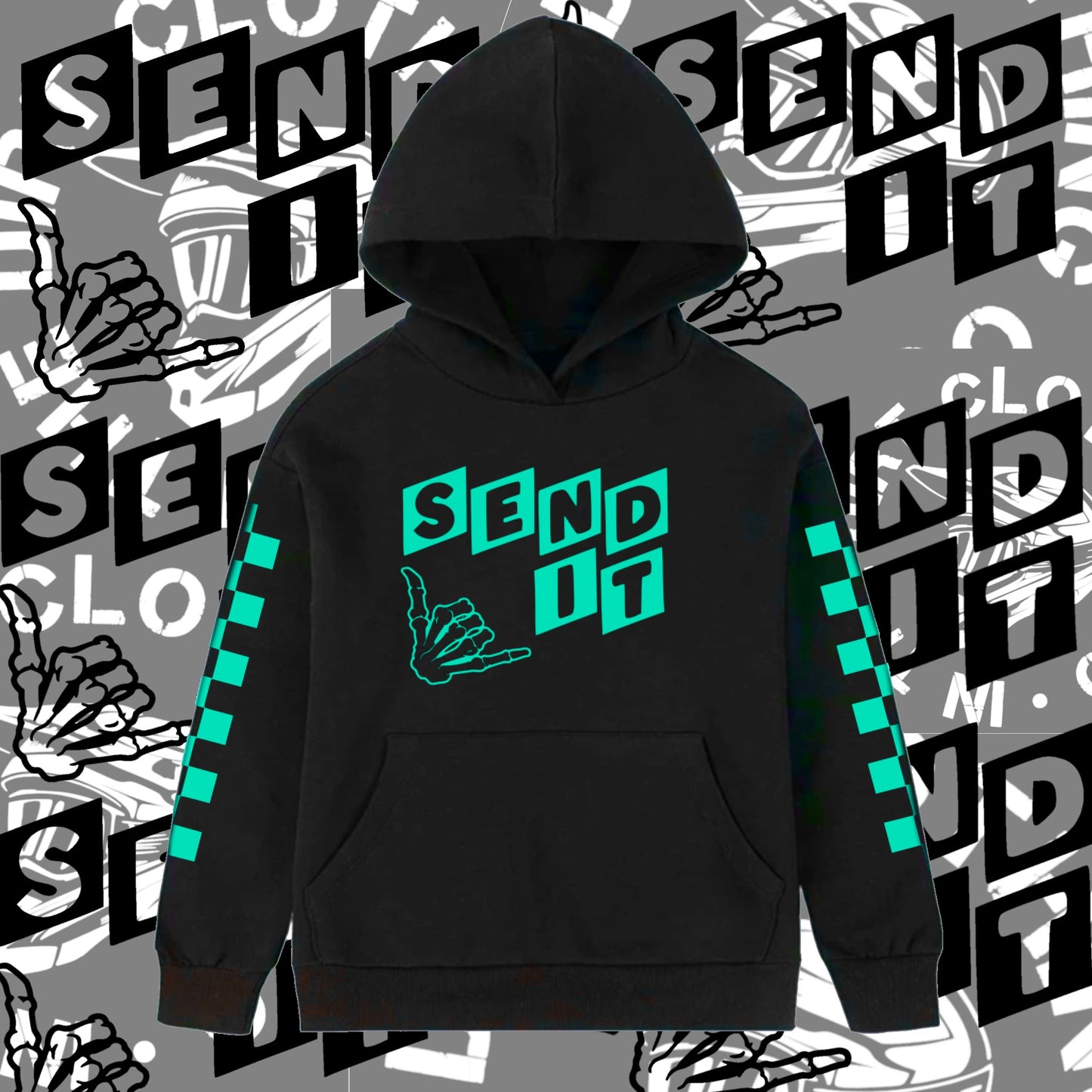 Send it skully Print - Adults