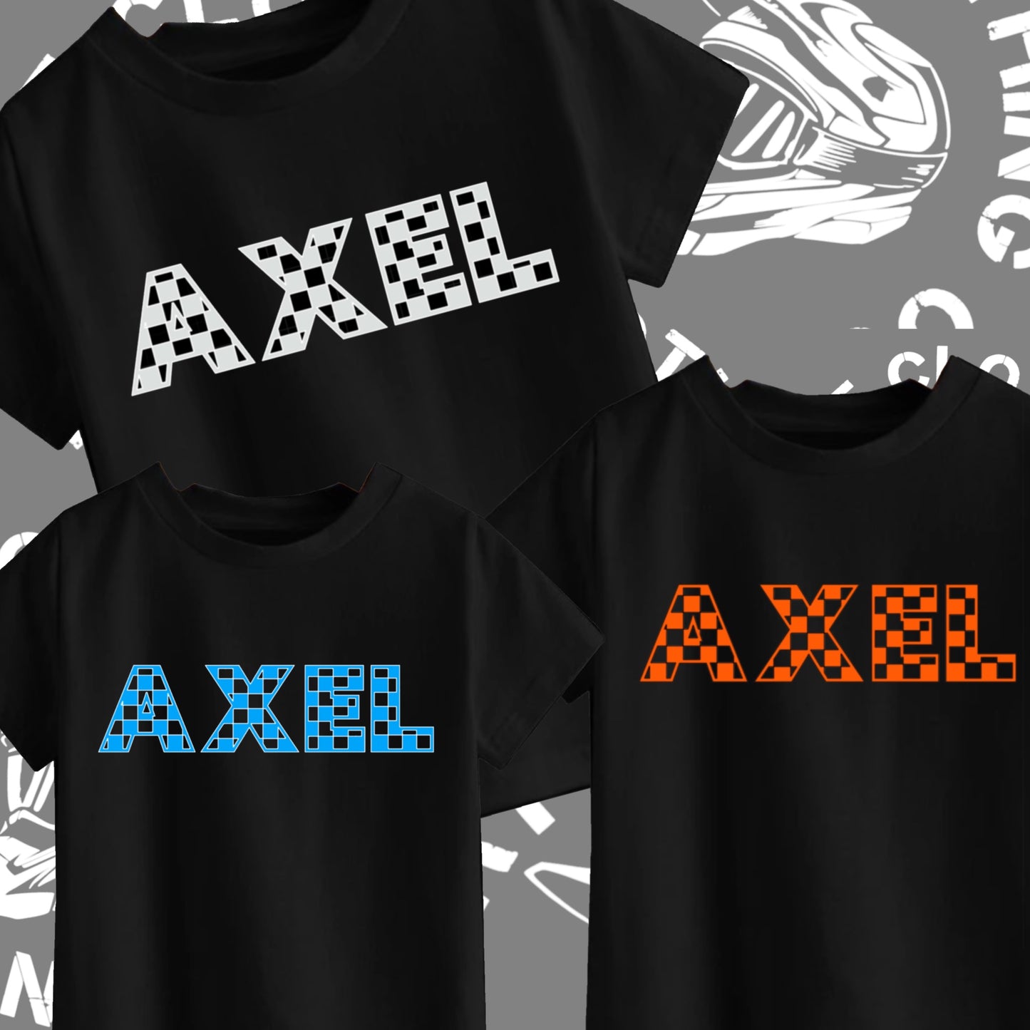 Personalised checkered name T-shirt