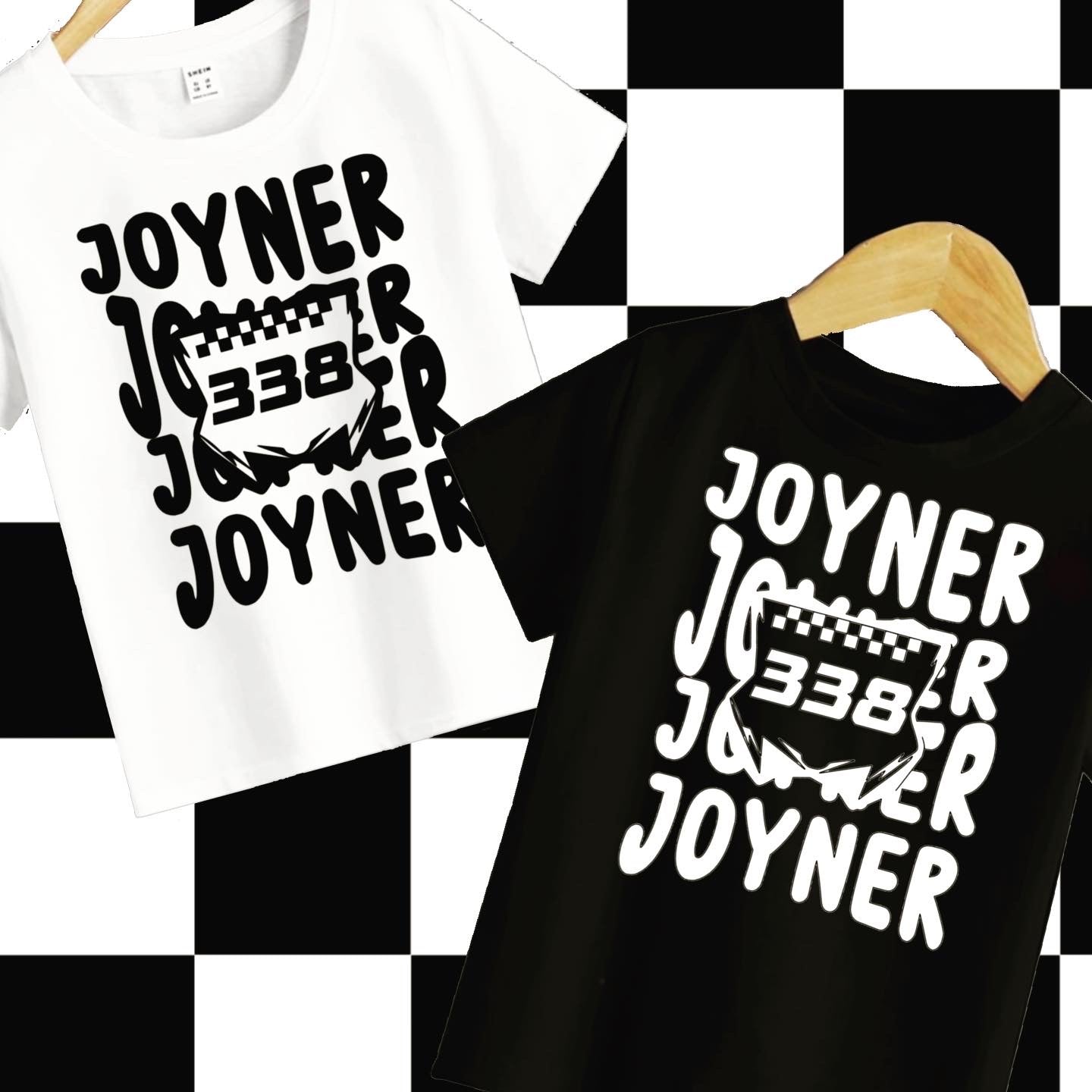 Custom name and number-board T-shirt