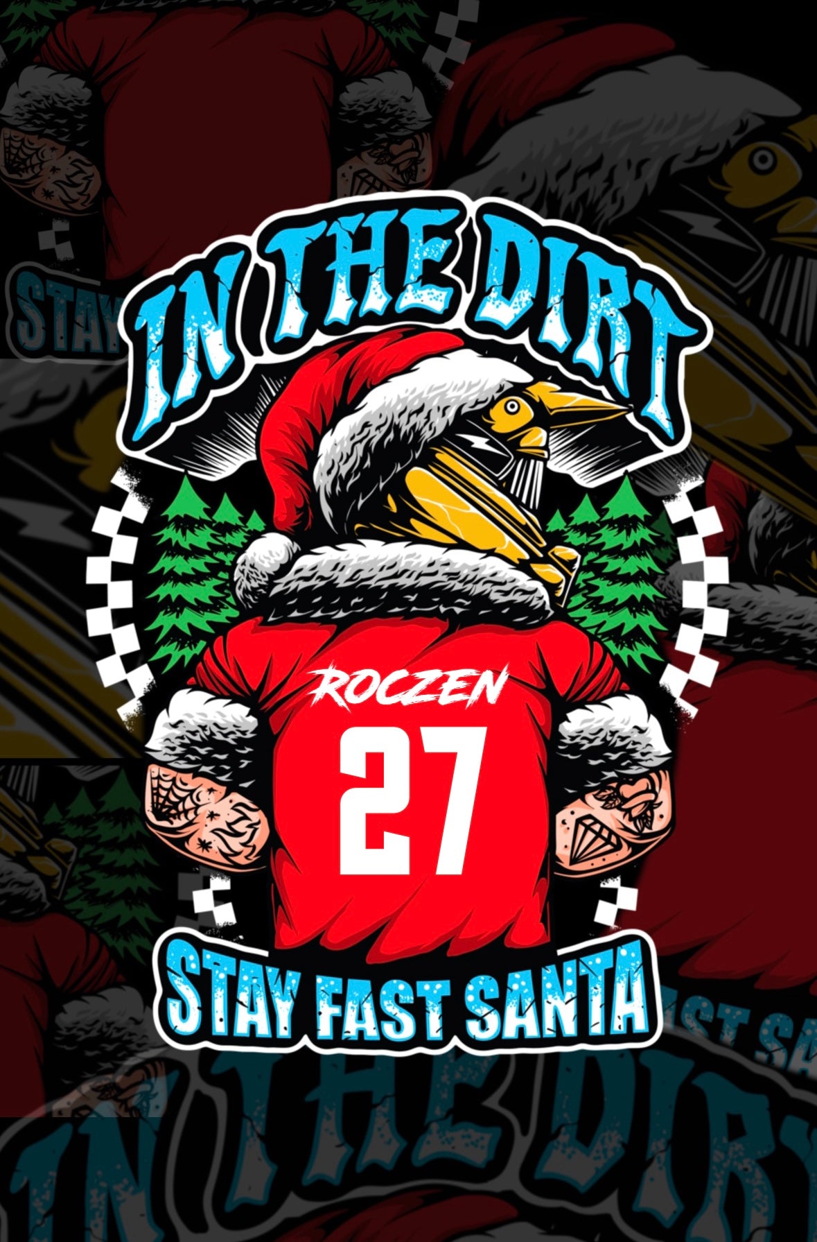 Stay fast Santa Christmas print