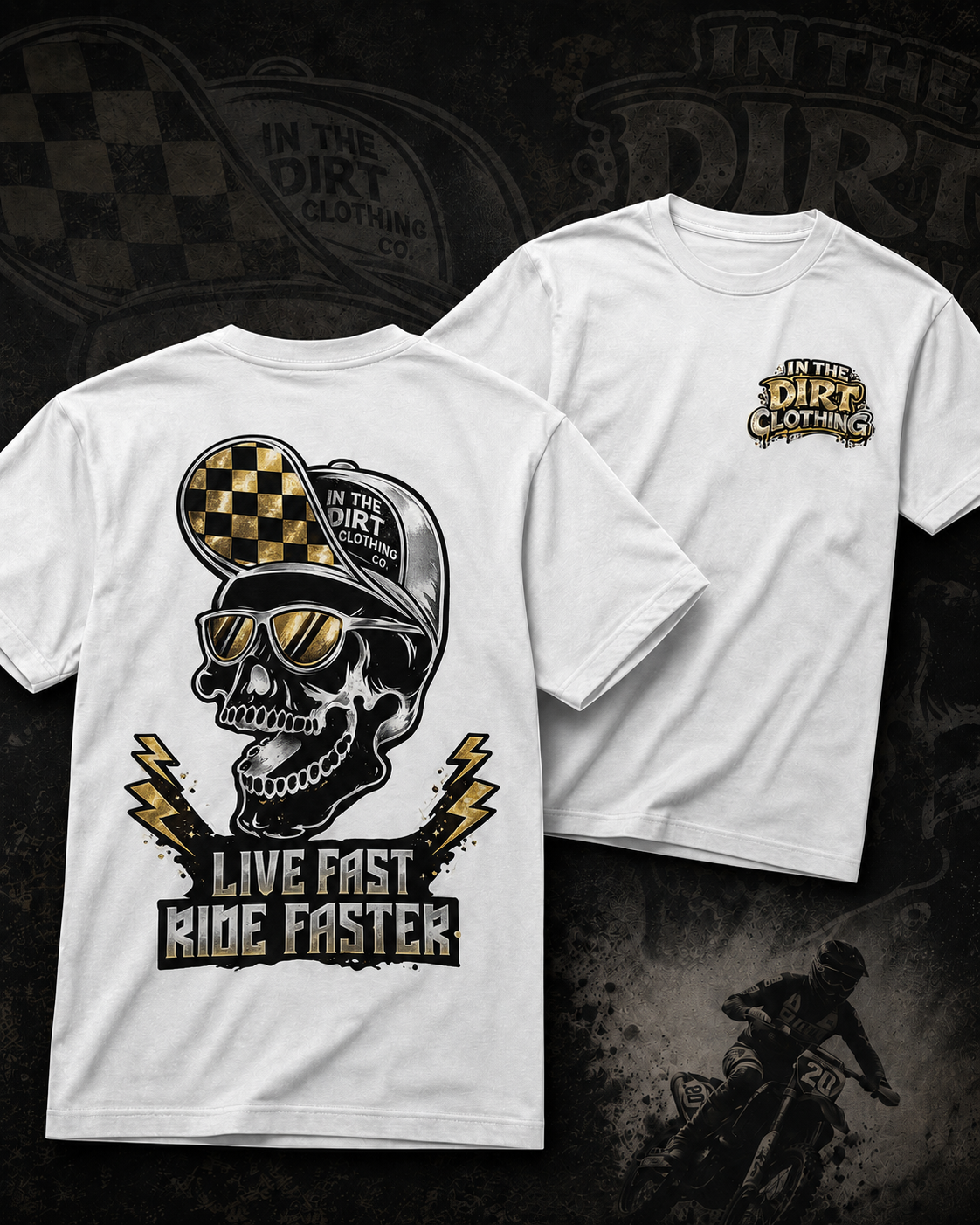 Live fast, ride faster print