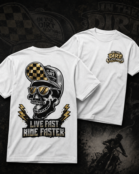 Live fast, ride faster print