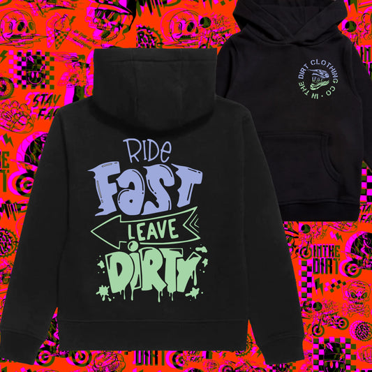 Ride fast leave dirty hoodie