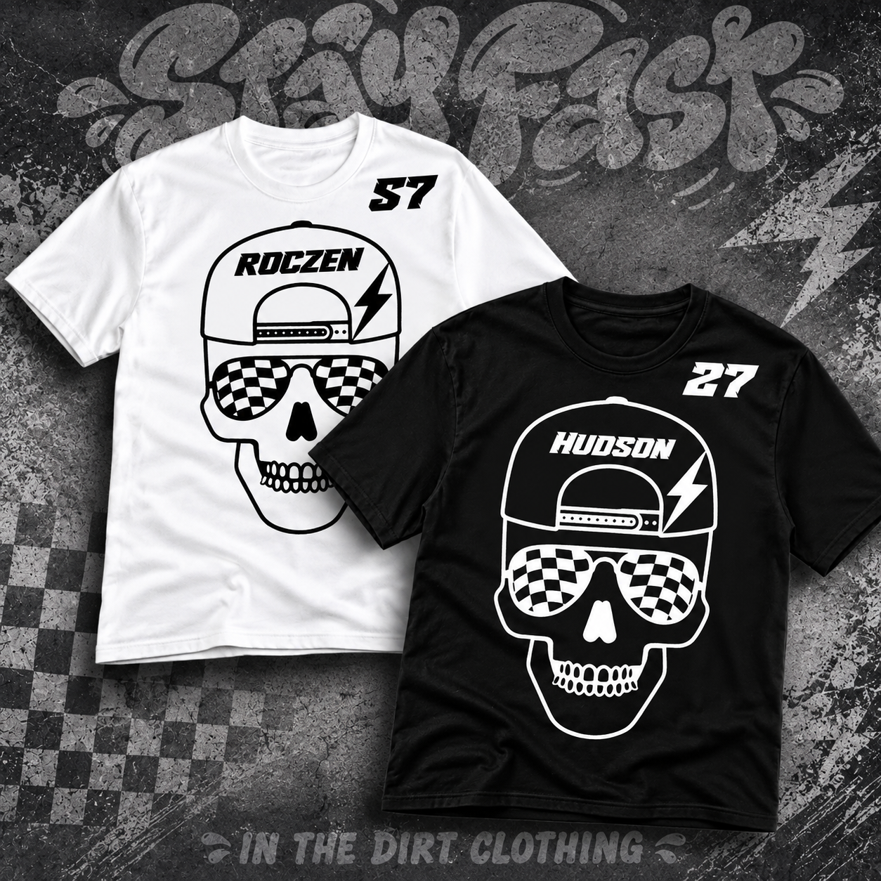 SnapBack Sid skull Tee ADULTS