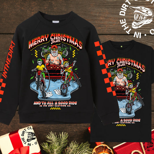 Shreddin’ Santa Christmas print