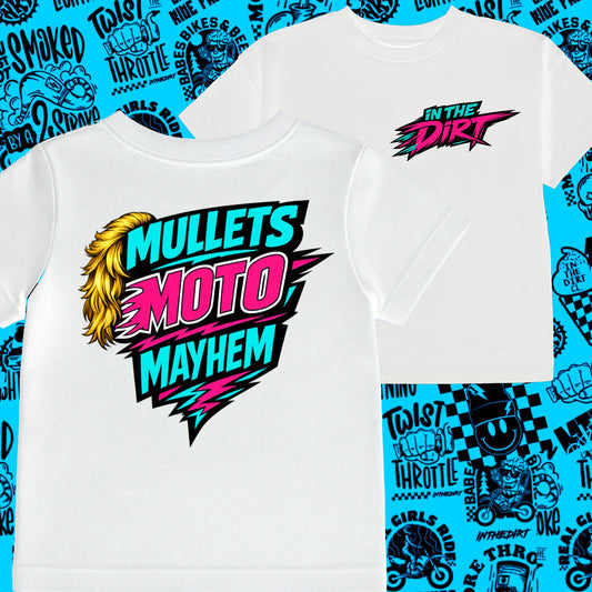 Mullets moto mayhem tee