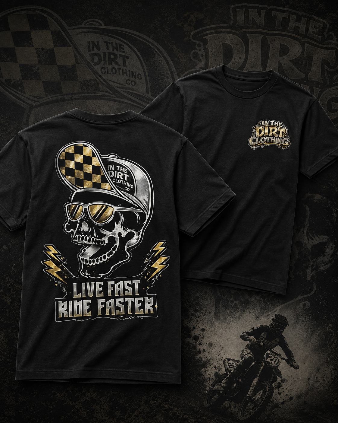 Live fast, ride faster print