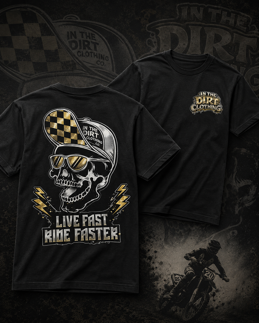Live fast, ride faster print