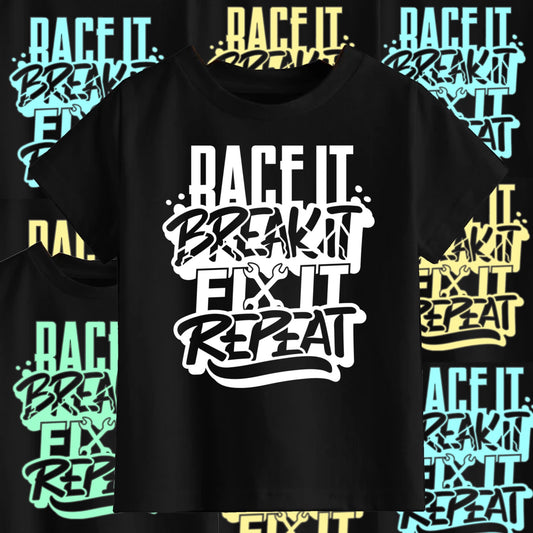 Race it break it fix it tee