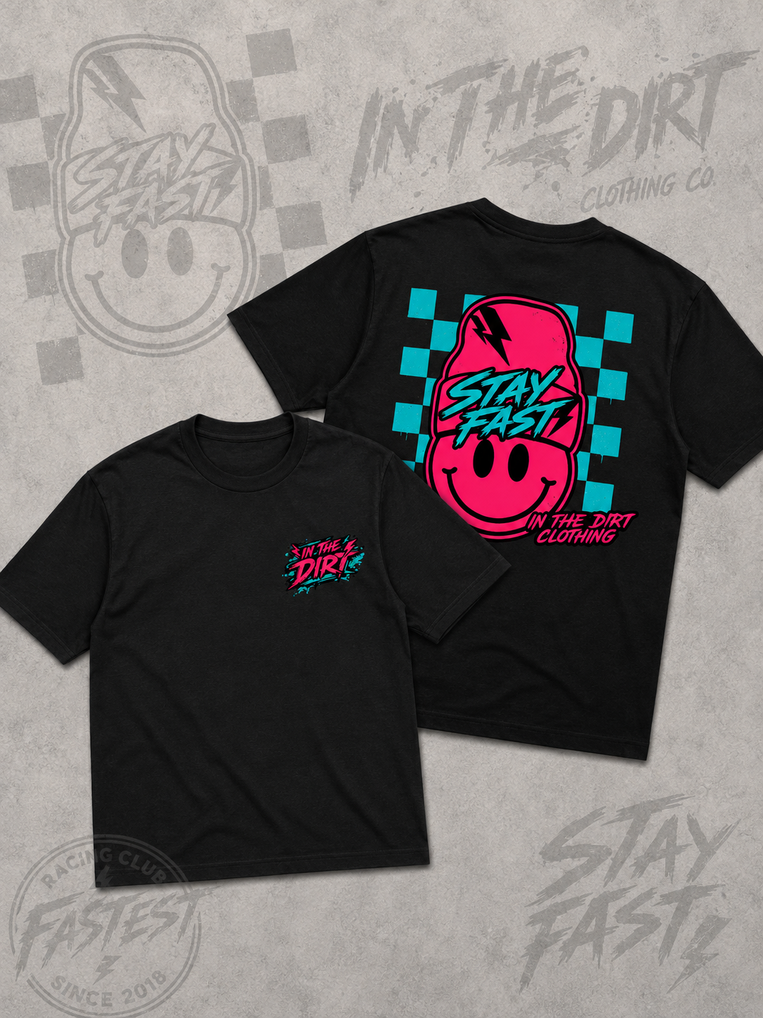 Stay fast beanie print