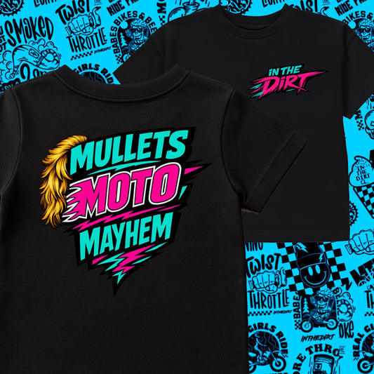 Mullets moto mayhem tee