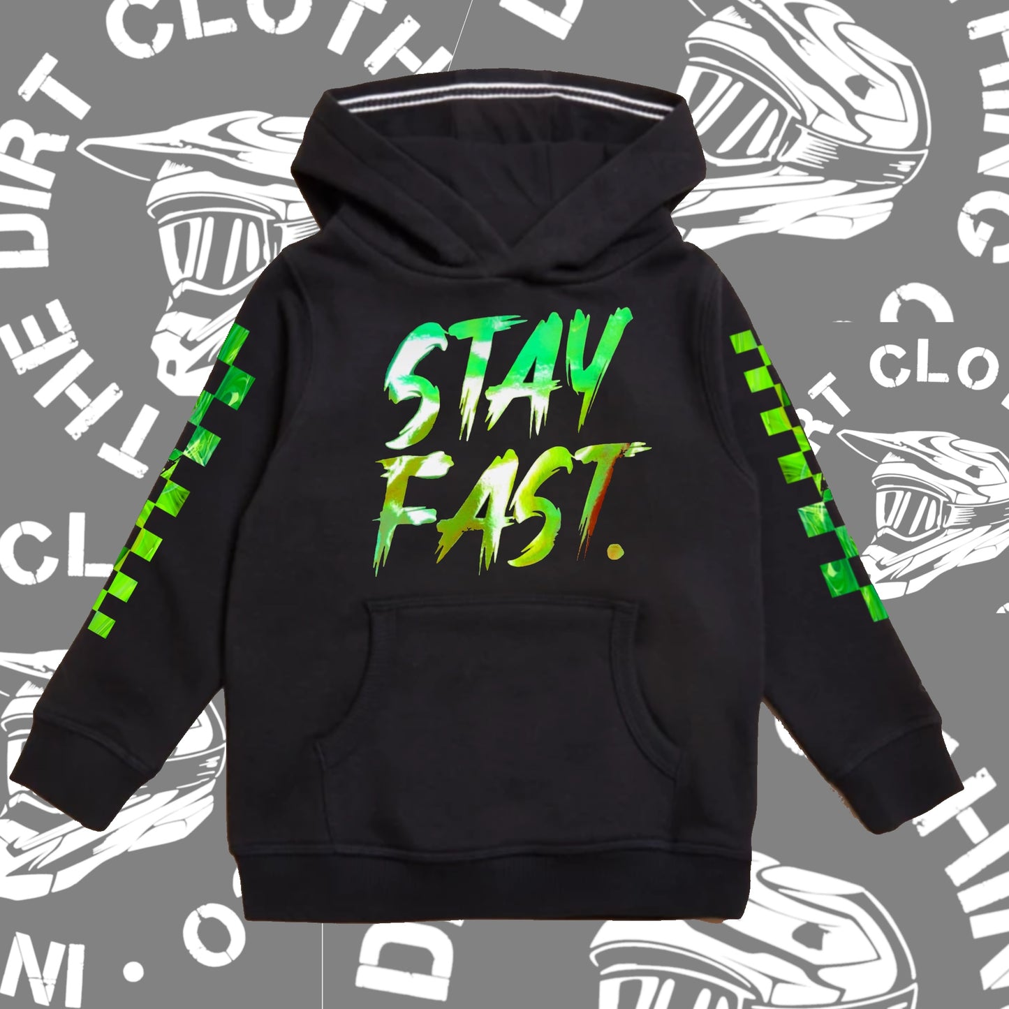 Stay fast / send it hoodie (chameleon print)