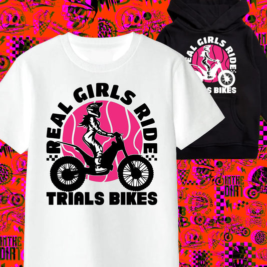 Girls trials bike T-shirt hoodie print