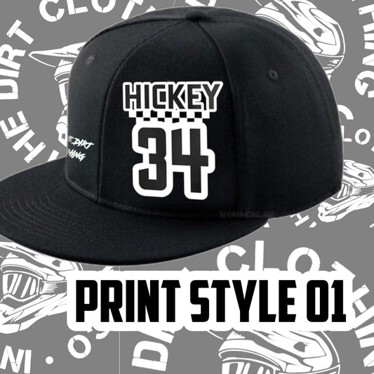 All black snap back hat ADULTS