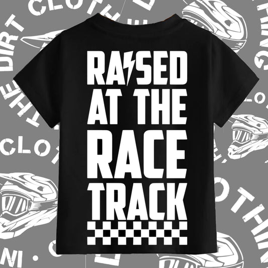 Raised at the race track tee