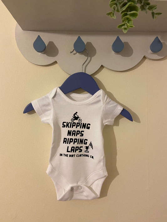 motocross baby vest - Skipping naps ripping laps