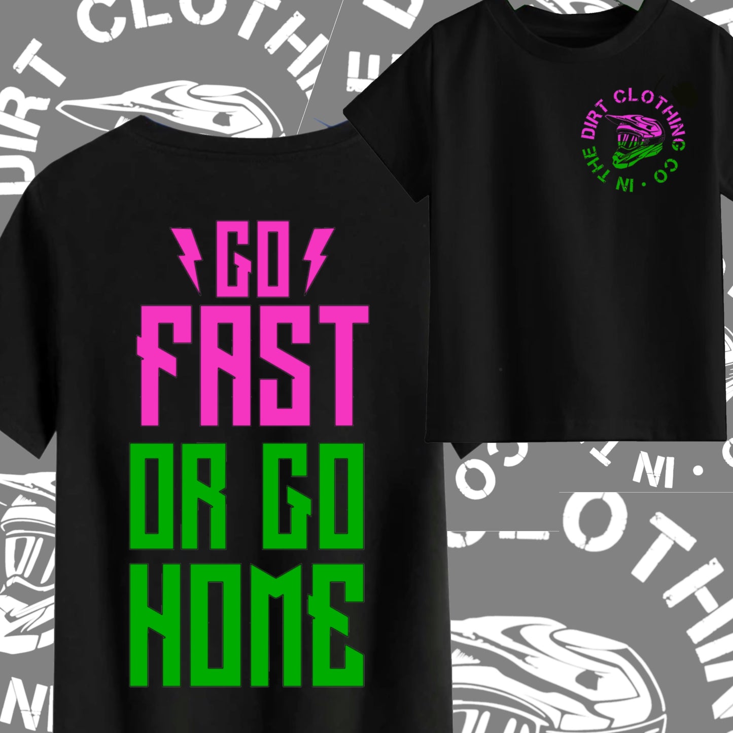 Go fast or go home print - girls