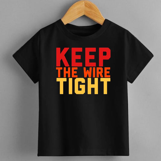 KEEP THE WIRE TIGHT COLOUR BLOCK TEE