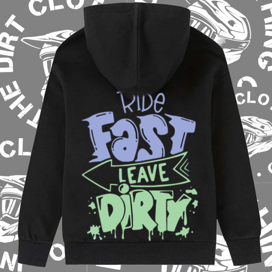 Ride fast leave dirty hoodie