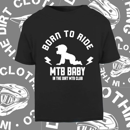 Born to ride MTB baby tee