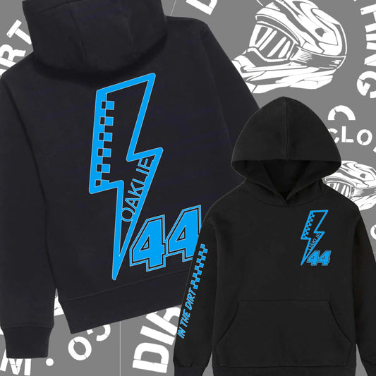 Custom lightning bolt hoodie