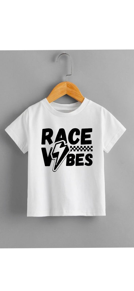 Race vibes print kids