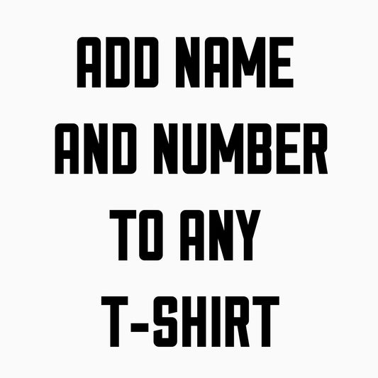 Add name and number to any T-shirt
