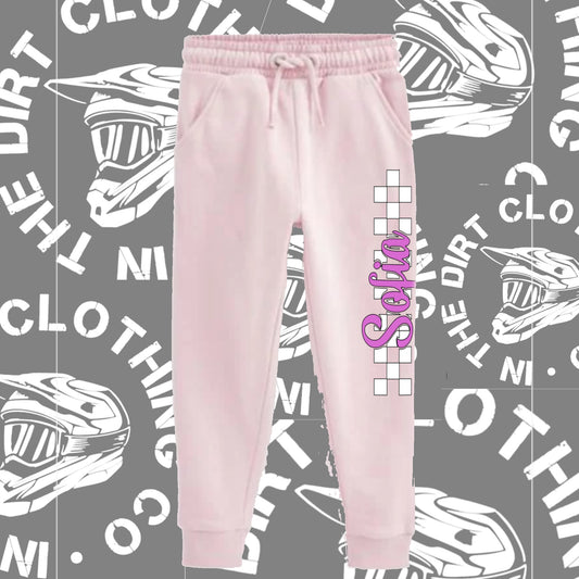 personalize your own - baby pink joggers