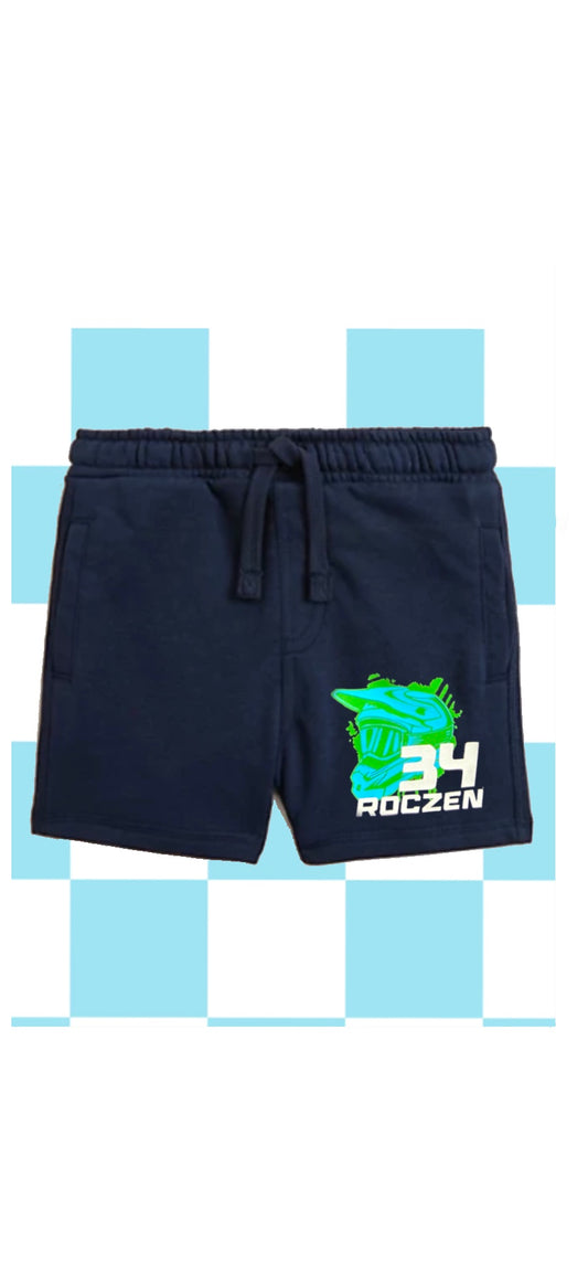 DriPpy lid shorts - use the comments box at checkout to tell us name, number and 3 colour choices!