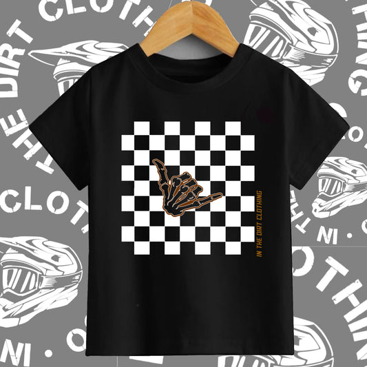 Checkered skull tee • read description •