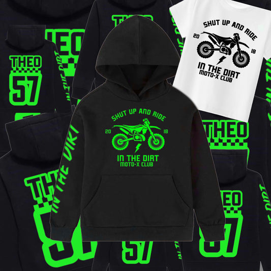 Shut up and ride MOTO print