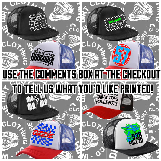 Design your own trucker mesh cap hat - grey. READ DESCRIPTION.